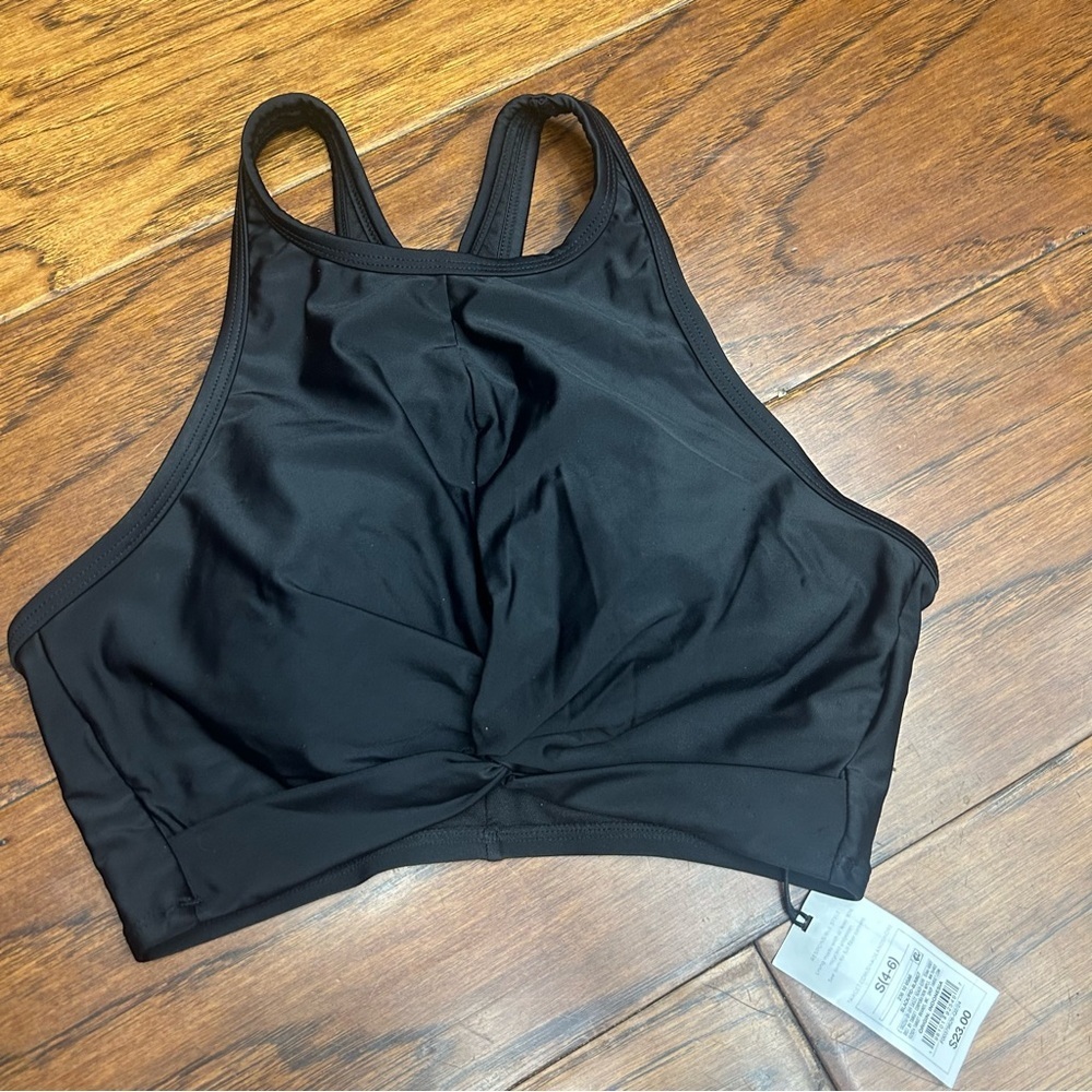 Shade & Shore Black Bikini top NWT